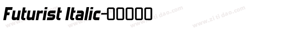 Futurist Italic字体转换